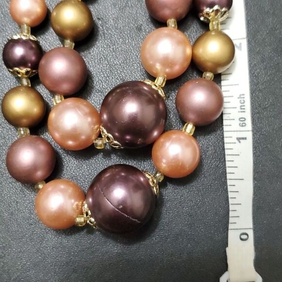 Vintage double strand beaded necklace - Picture 8 of 12